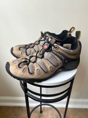 Merrell Men's Tan and Black Trail Sneakers